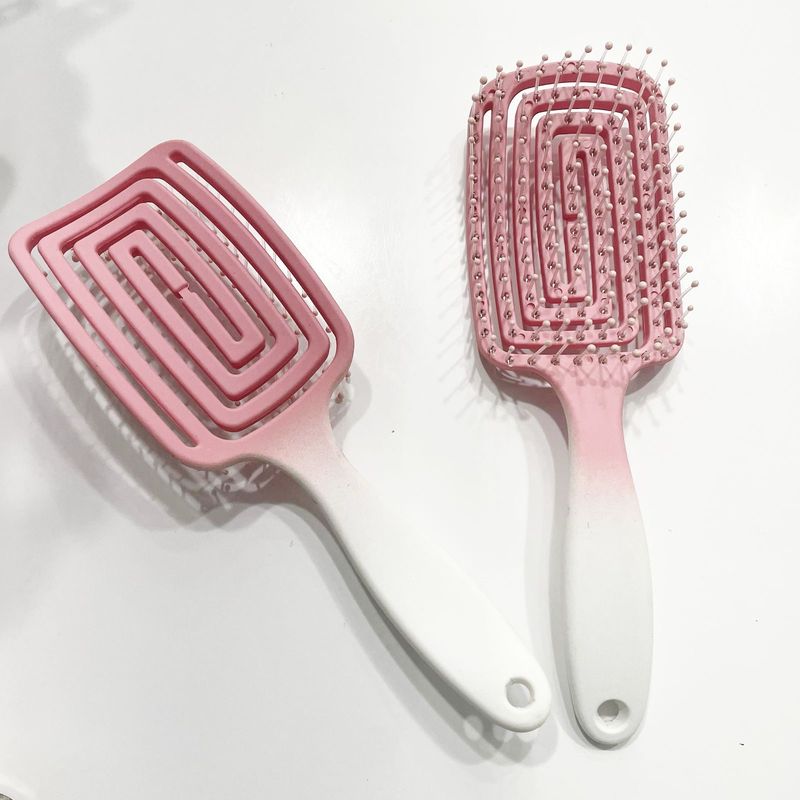 Brush - Detangle (Rectangle) - Pink/White