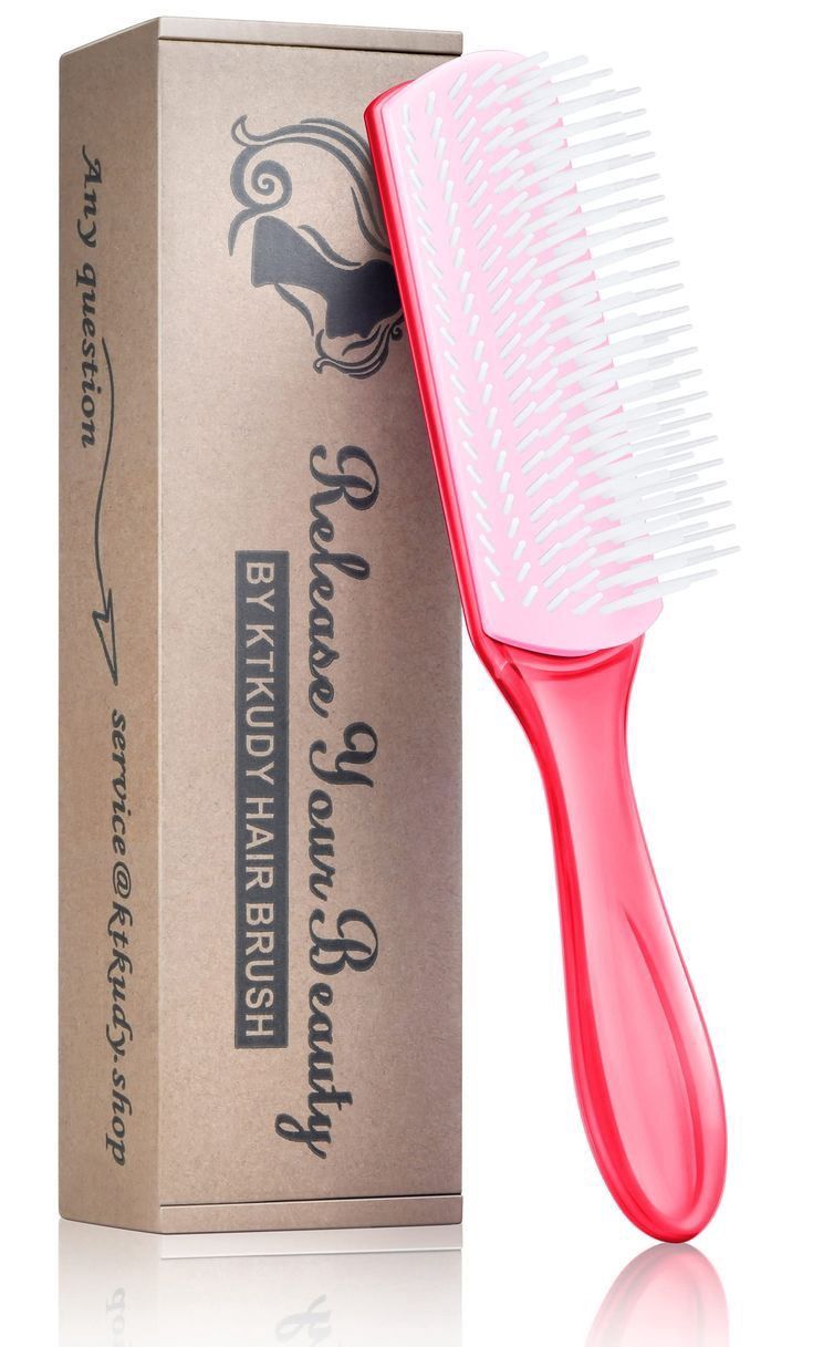 Denlike Detangle Brush - 9 Row -  Pink