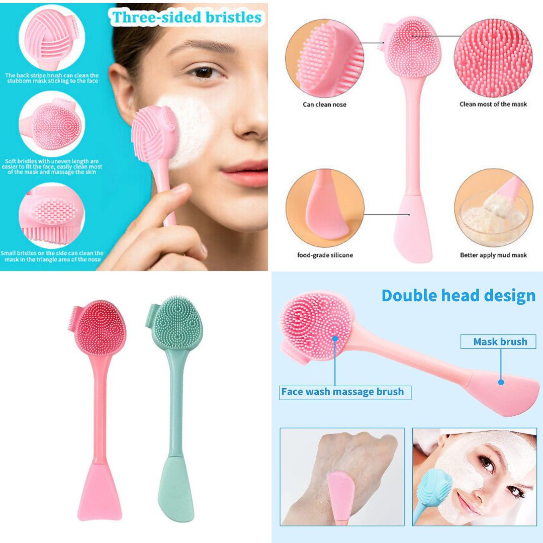Silicone Face Brush - Mask Wand Applicator - Pink