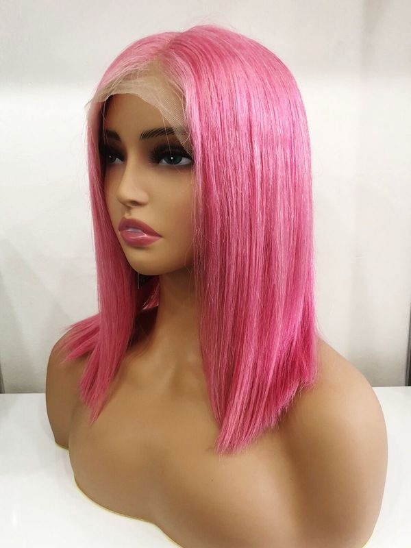 Wig - Front Lace - Pink - 14"