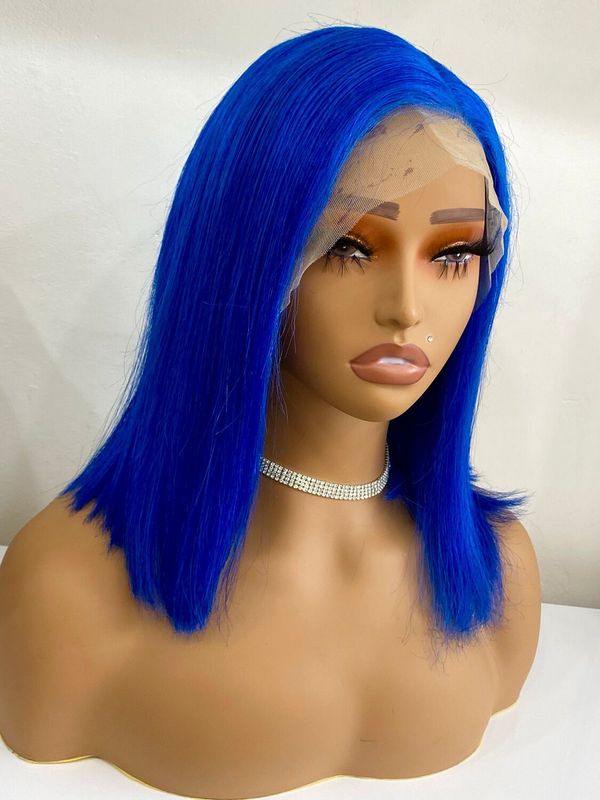 Wig - Front Lace - Blue - 14"