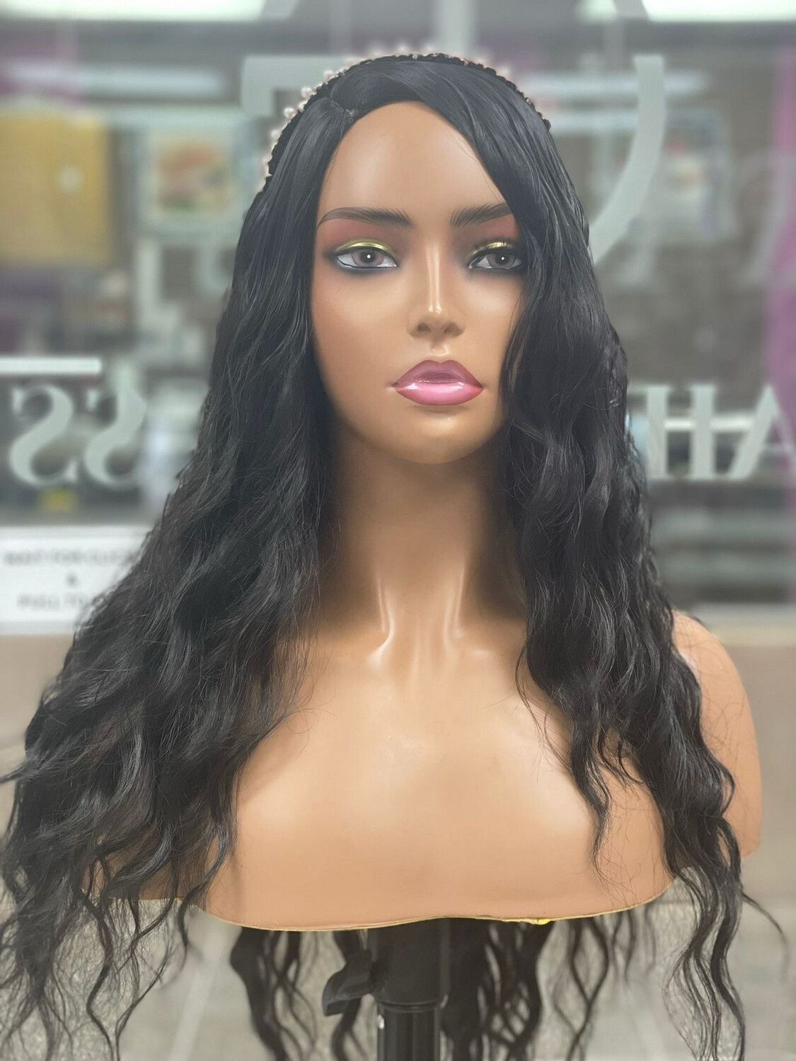 Riley - WL9164 - Curly Synthetic Wig - 1B (L)