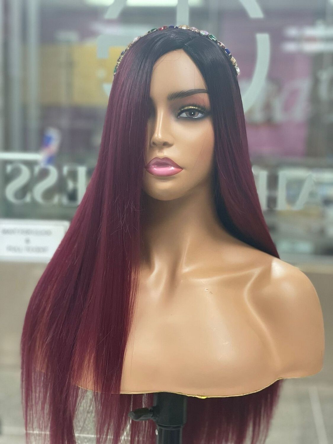 Bella - WL9161 - Straight Synthetic Wig - R2/118 (L)