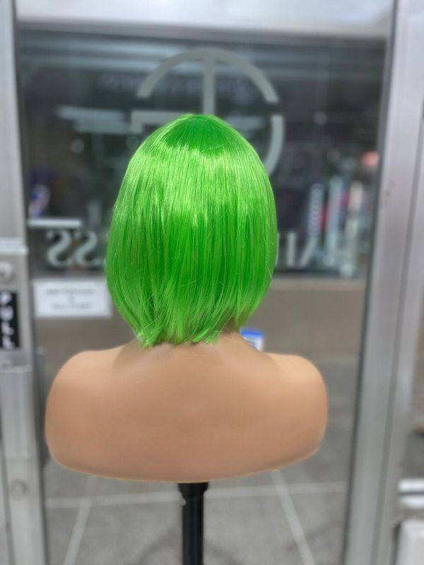 Ivy - Straight - Synthetic Wig - Bob w/Bang - Green (S)
