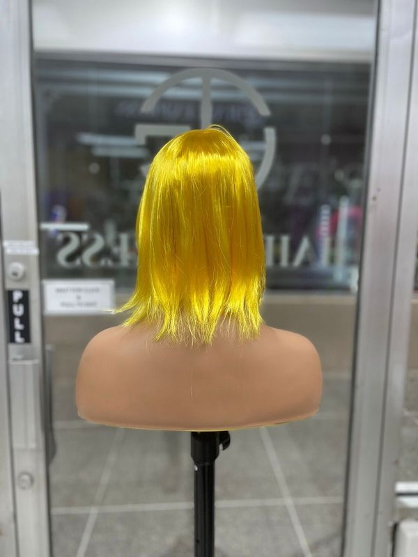Birdie - Straight - Synthetic Wig - Bob w/Bang - Yellow (S)