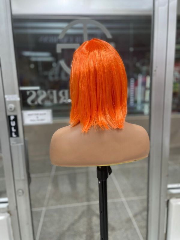 Linda - Straight - Synthetic Wig - Bob w/Bang - Orange (S)