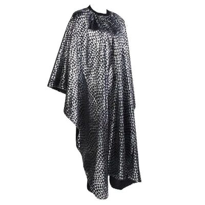 Stylist Cape - Black/Silver