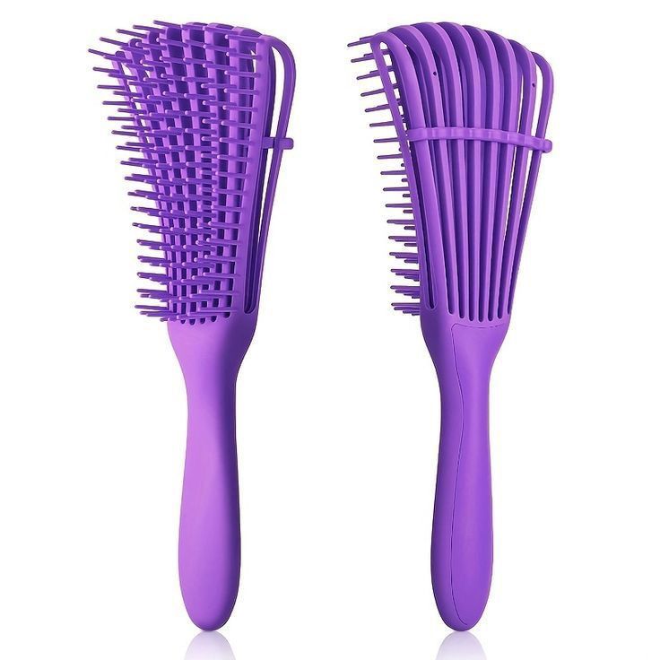 Detangle Brush - 8 Row - Purple