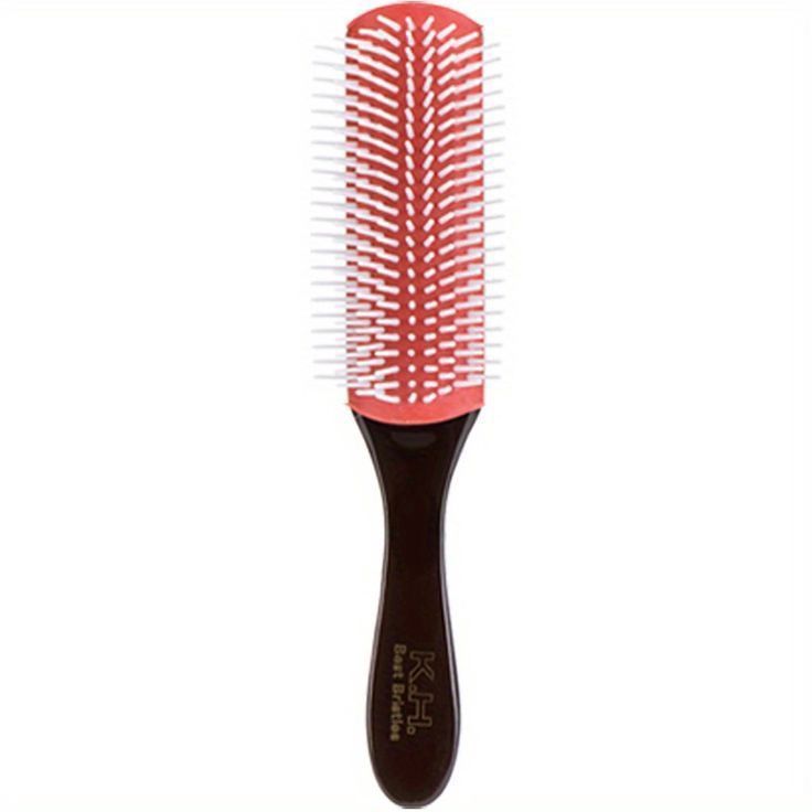 Denlike Detangle Brush - 9 Row - Brown