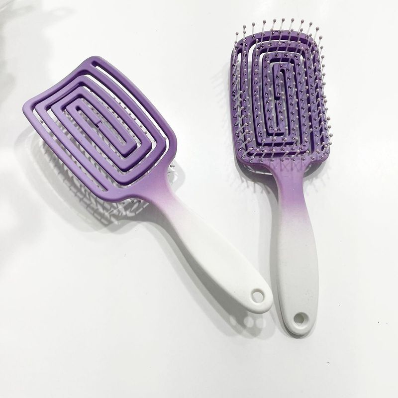 Brush - Detangle (Rectangle) - Purple/White