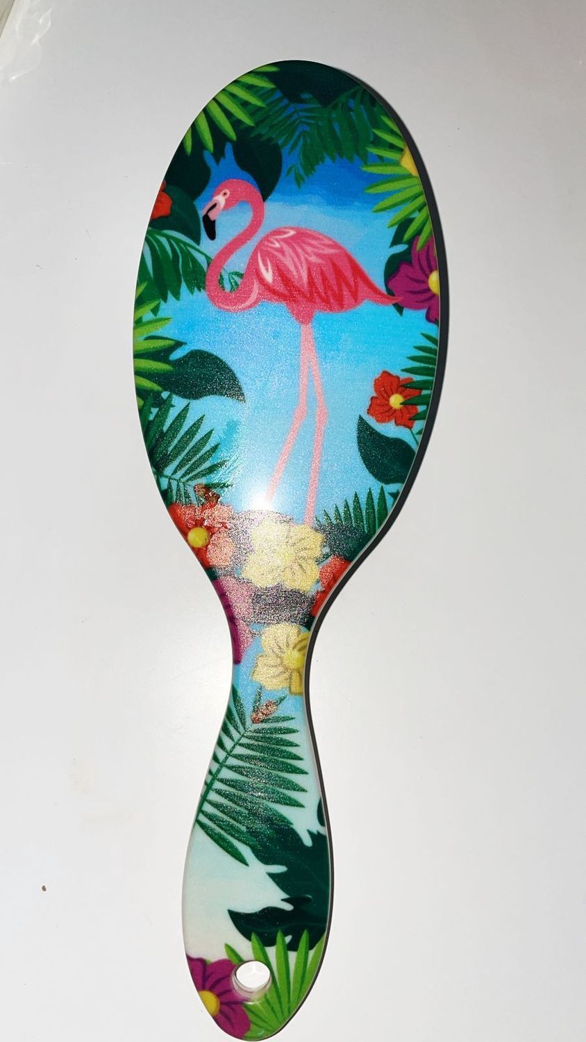 Flamingo Brush - Blue