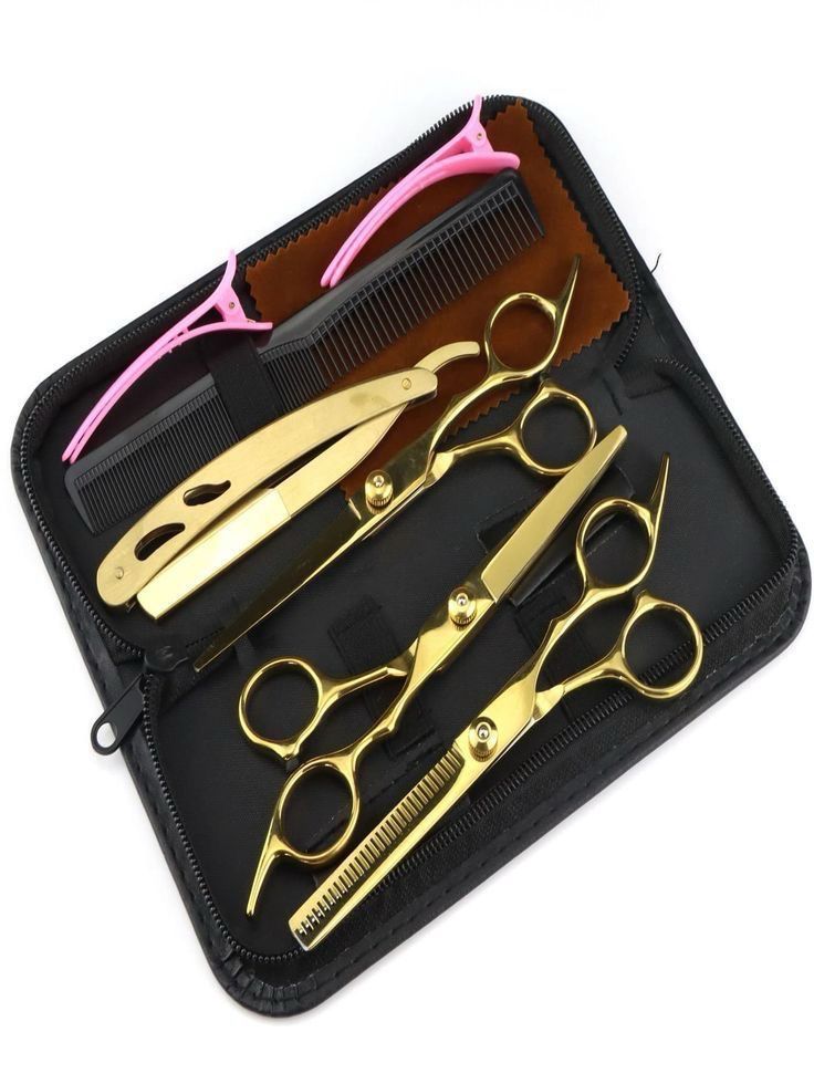 Styling Scissors Set (8pcs) - Gold