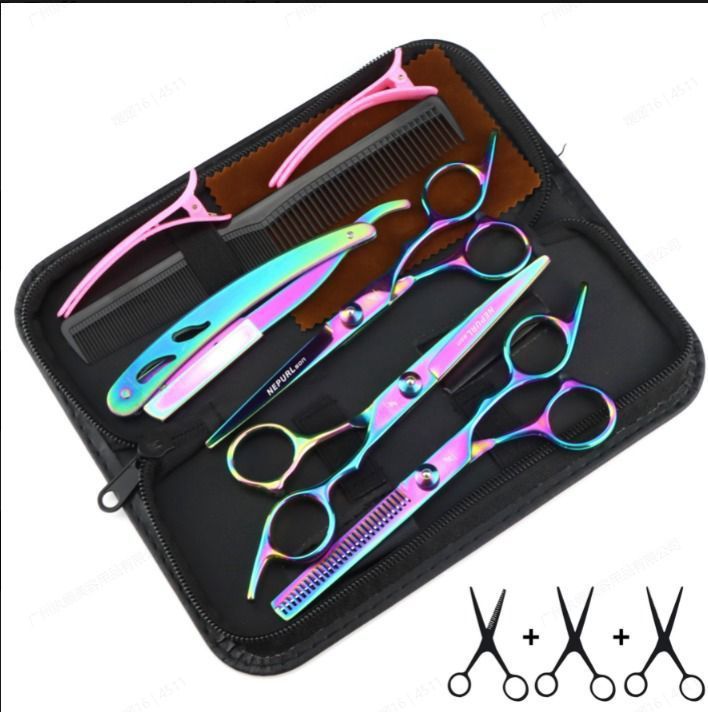 Styling Scissors Set (8pcs) - Iridescent