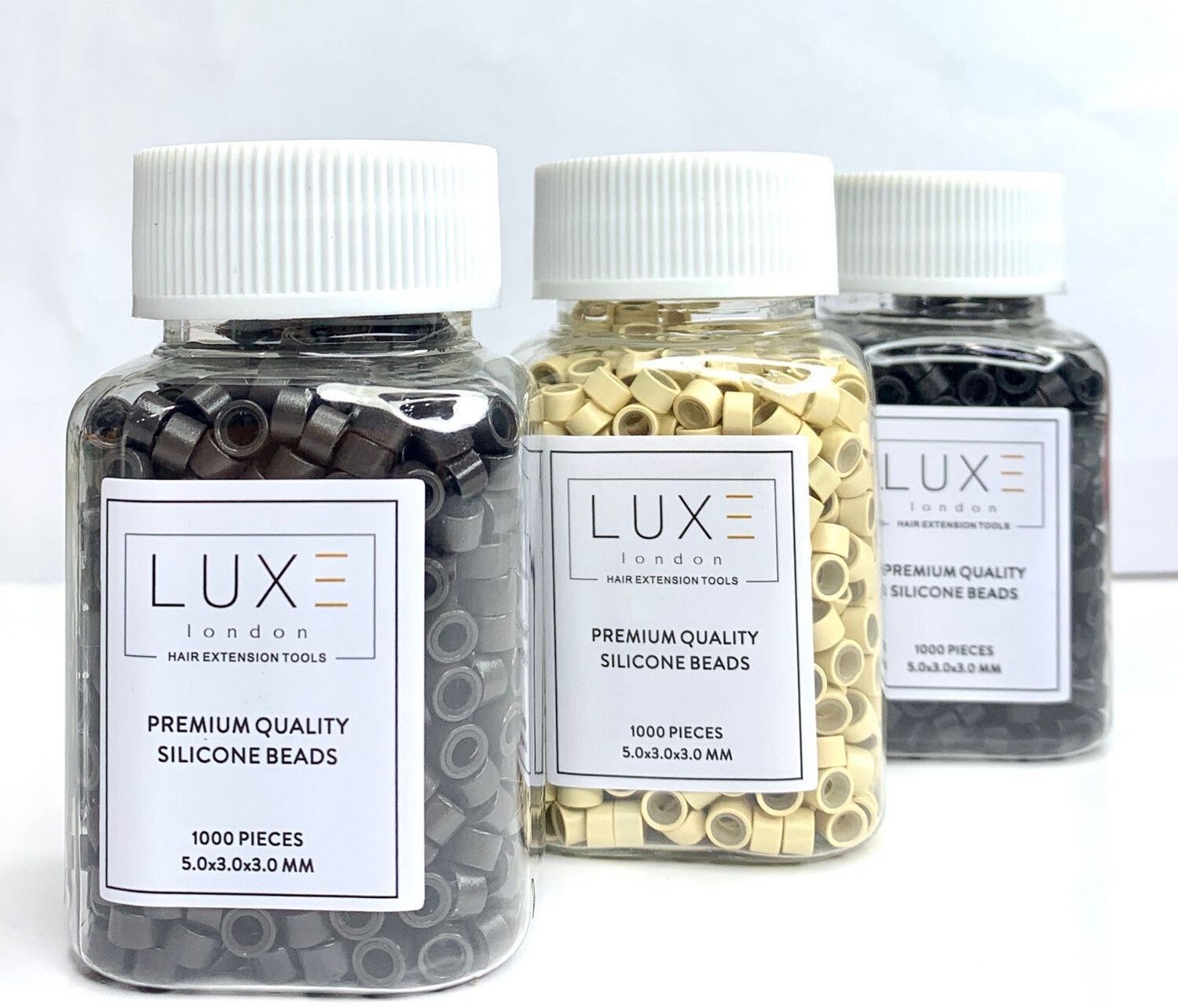Micro Loop Silicone Beads (1000/5mm) - Black