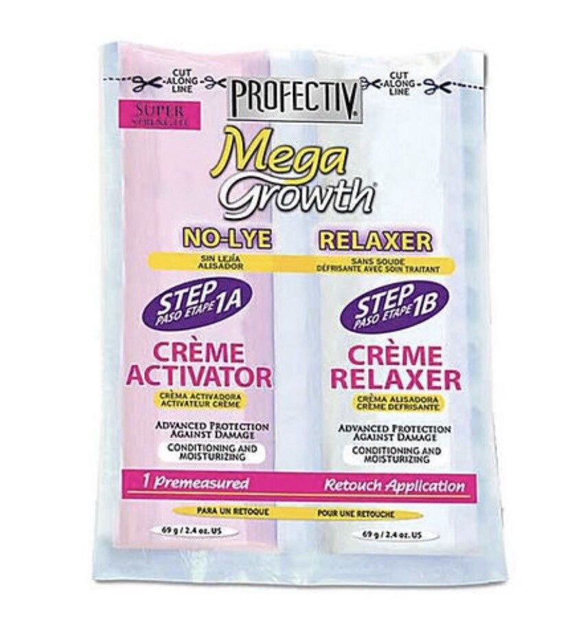 Mega Growth No-Lye Relaxer – Super (2 Step Single)