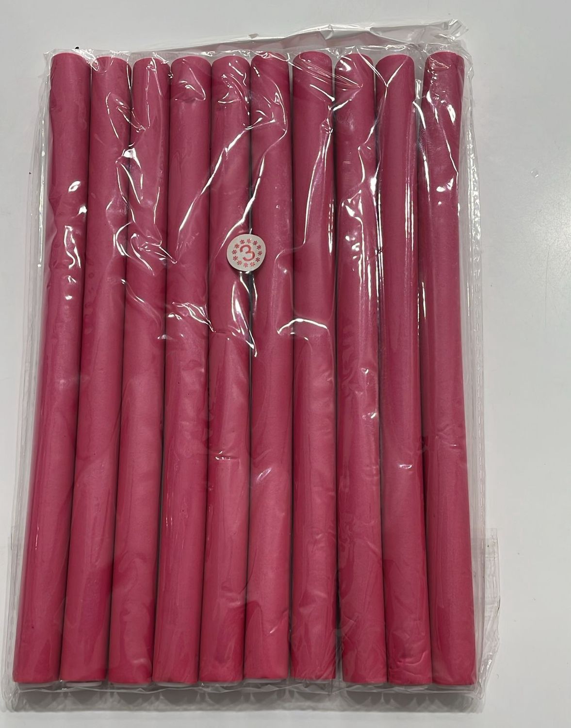 Foam Curl Rods - Large Pink - 10pk