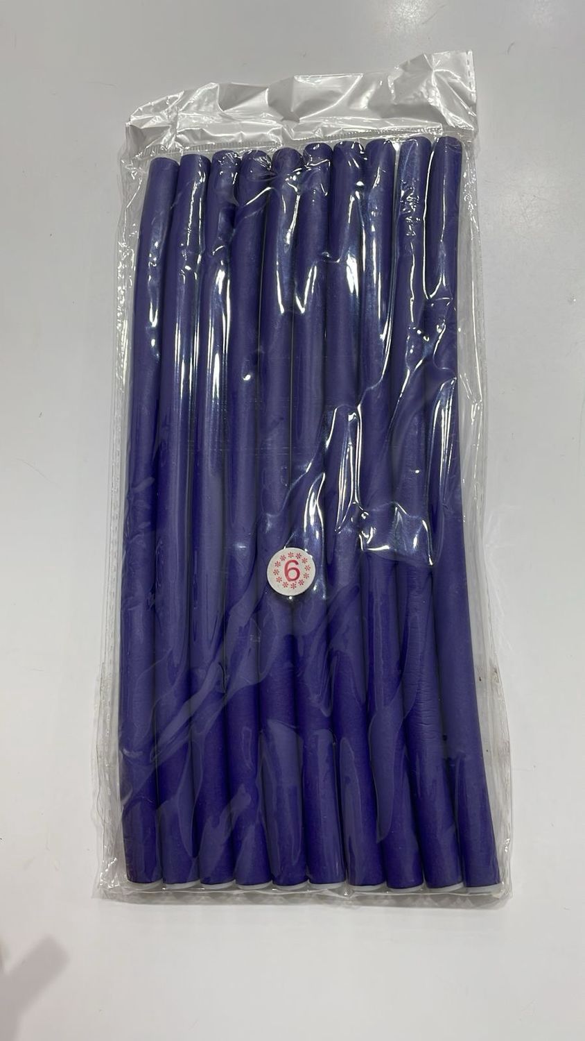 Foam Curl Rods - Medium Purple - 10pk