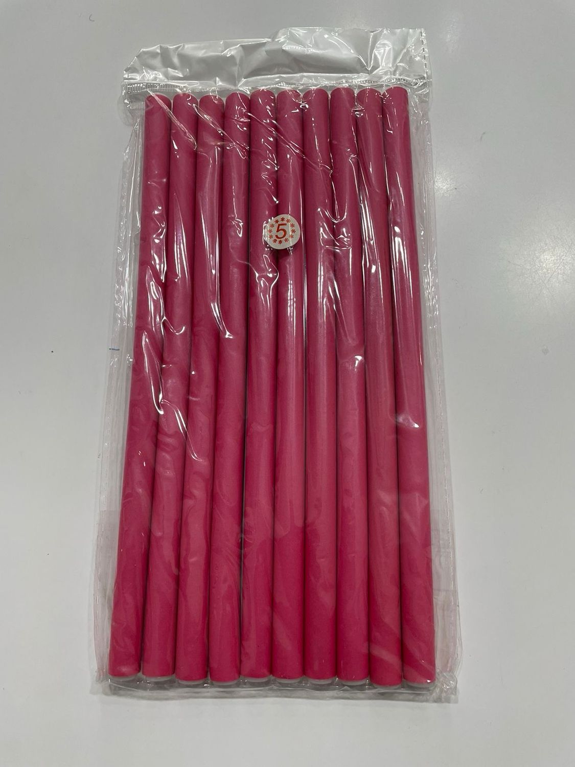 Foam Curl Rods - Medium Pink - 10pk