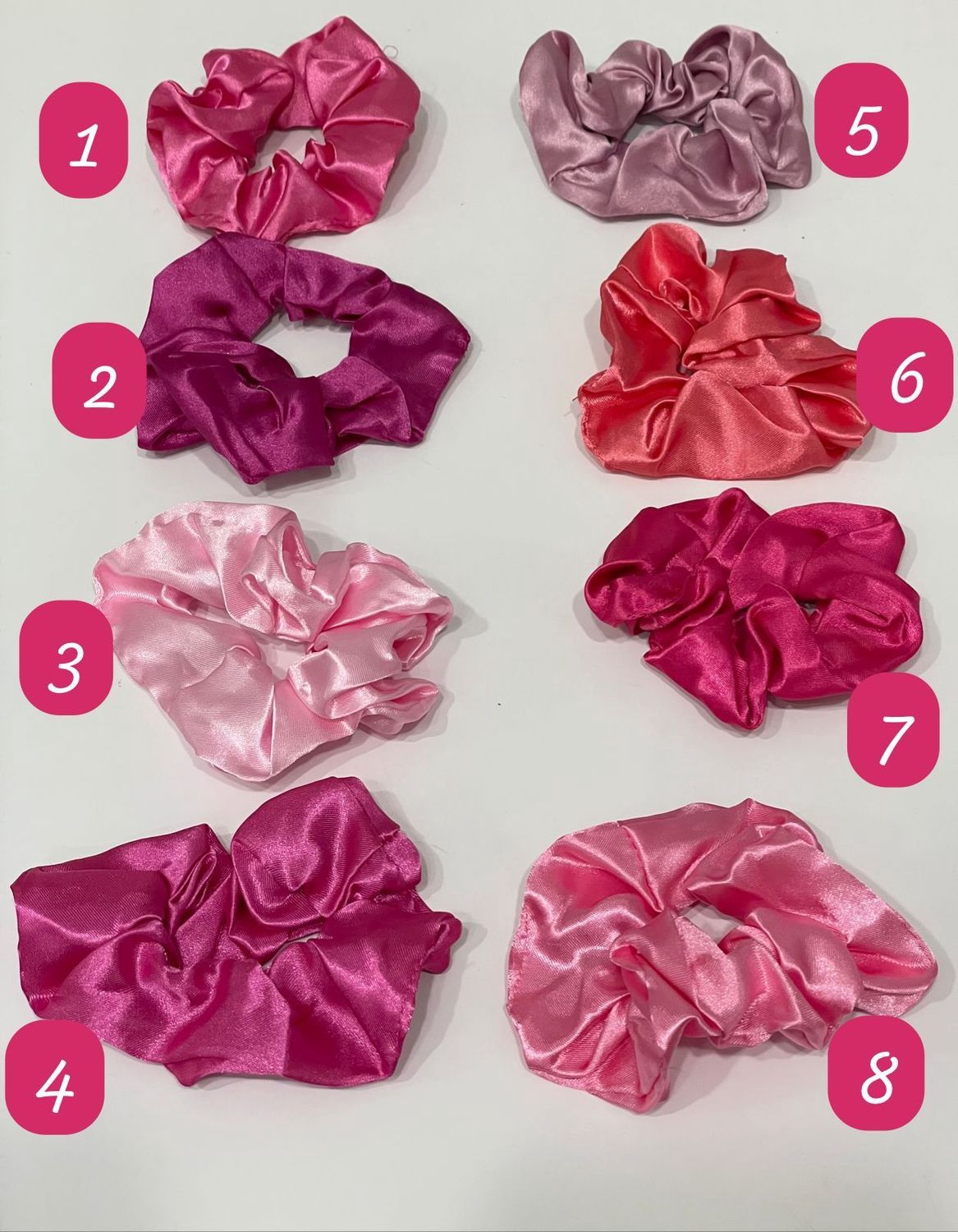 Scrunchie - Satin (Pink)