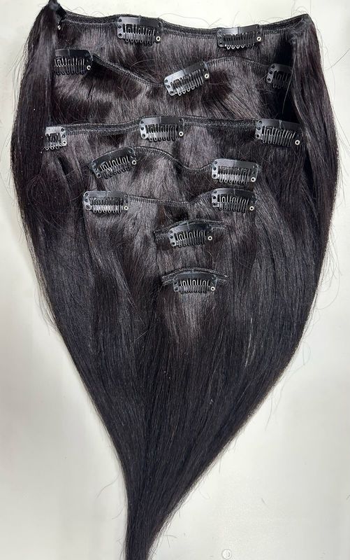 Remy Hair - Clip Ins - Straight 1B