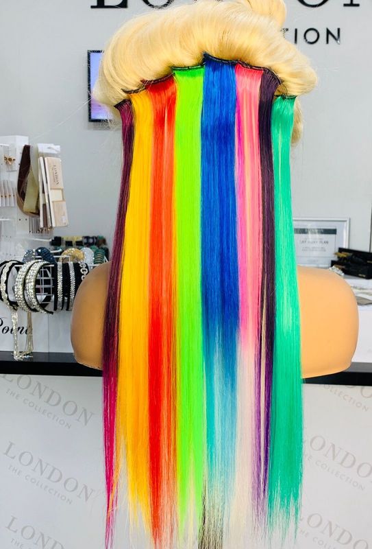 Colored Clip Ins (1&quot;) - Ombre Pink