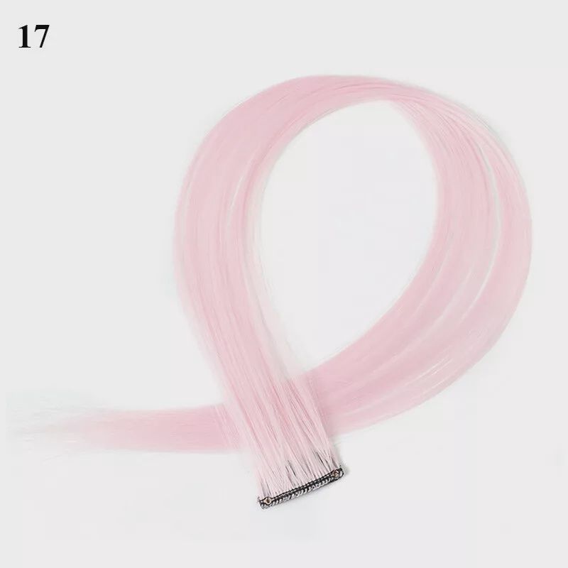 Colored Clip Ins (1") - Baby Pink
