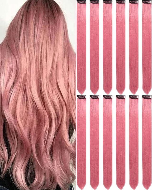 Colored Clip Ins (1&quot;) - Rose Gold
