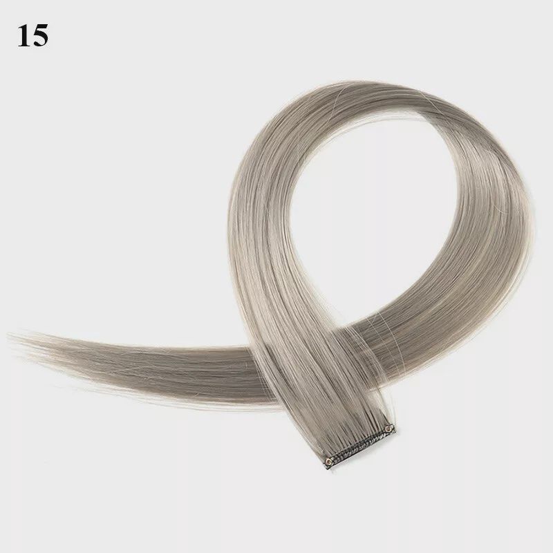 Colored Clip Ins (1") - Dark Grey