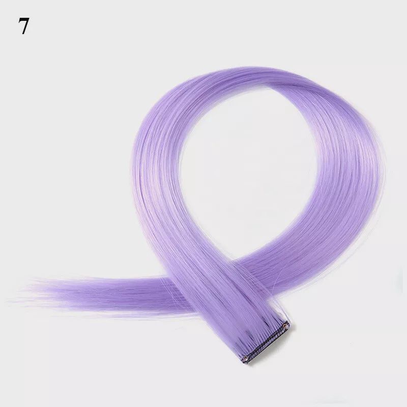 Colored Clip Ins (1") - Lavender