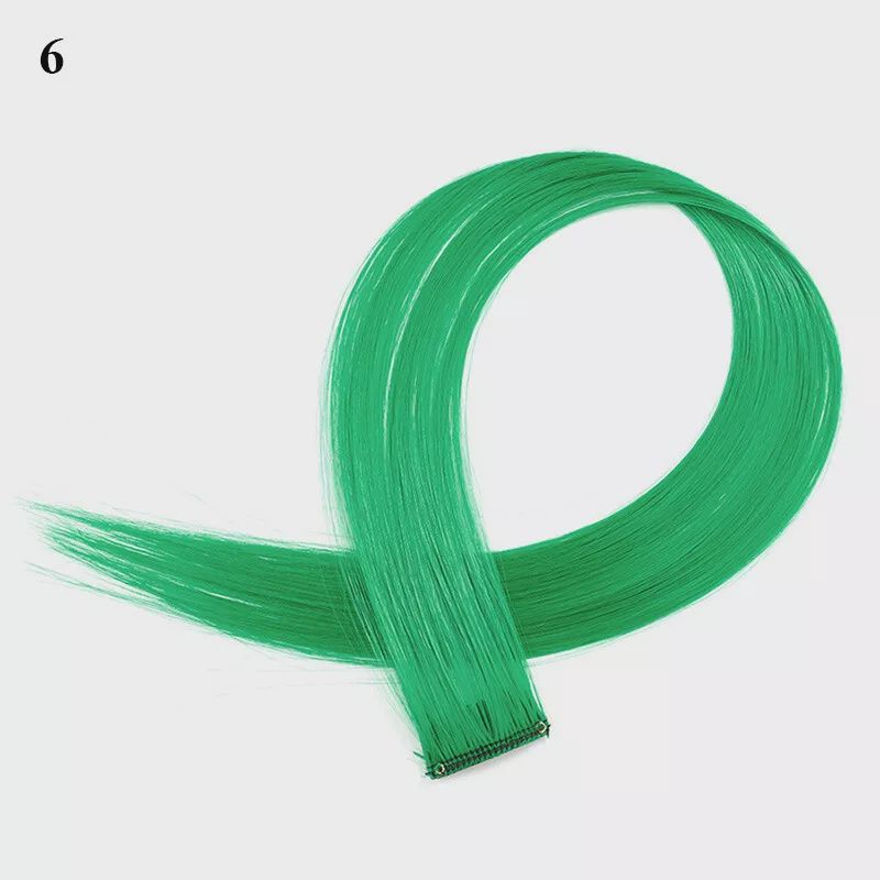 Colored Clip Ins (1") - Emerald