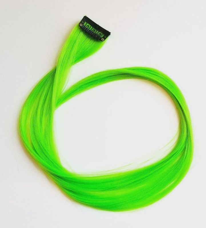 Colored Clip Ins (1") - Neon Green