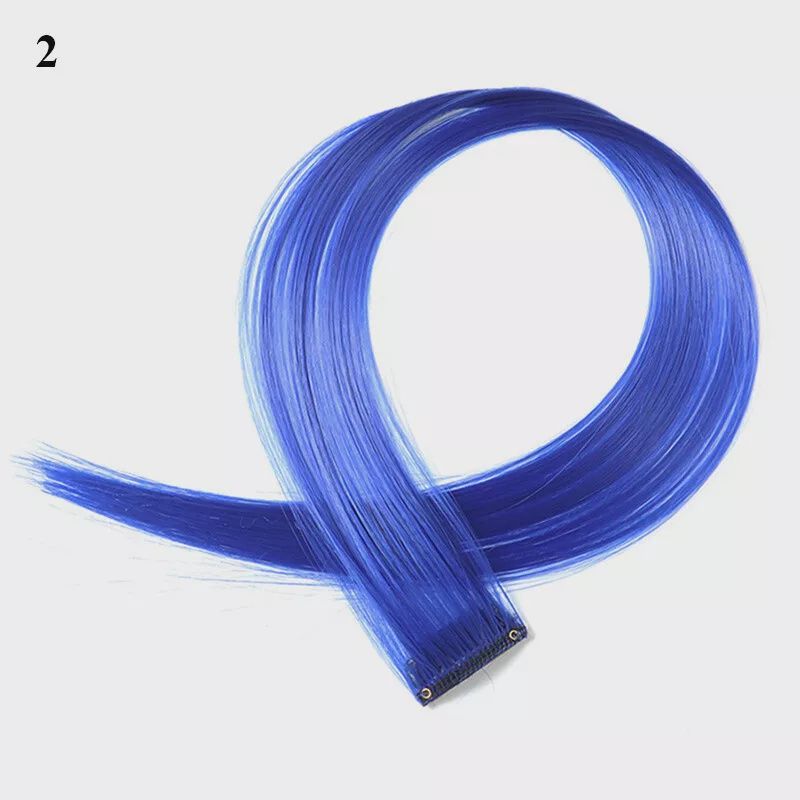 Colored Clip Ins (1") - Navy Blue