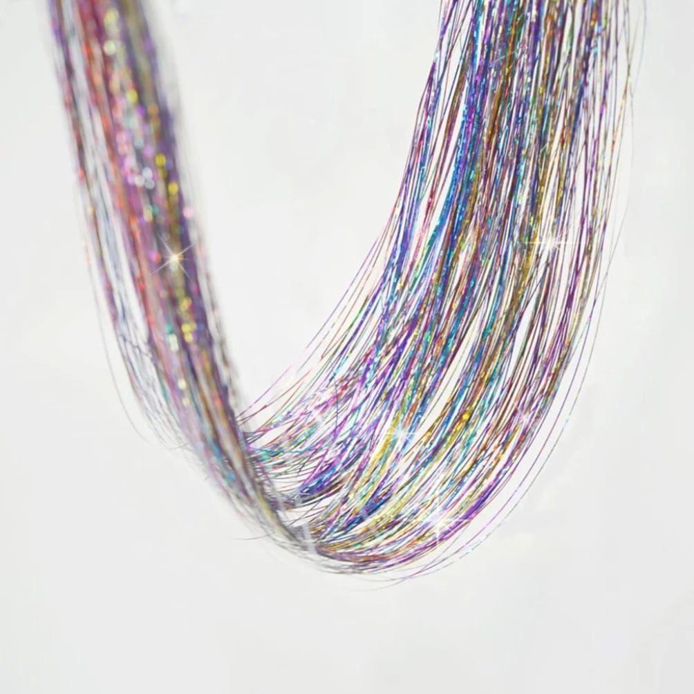 Glitter Clip Ins - 1” - Tri Color