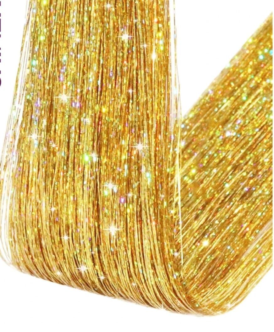 Glitter Clip Ins - 1” - Gold