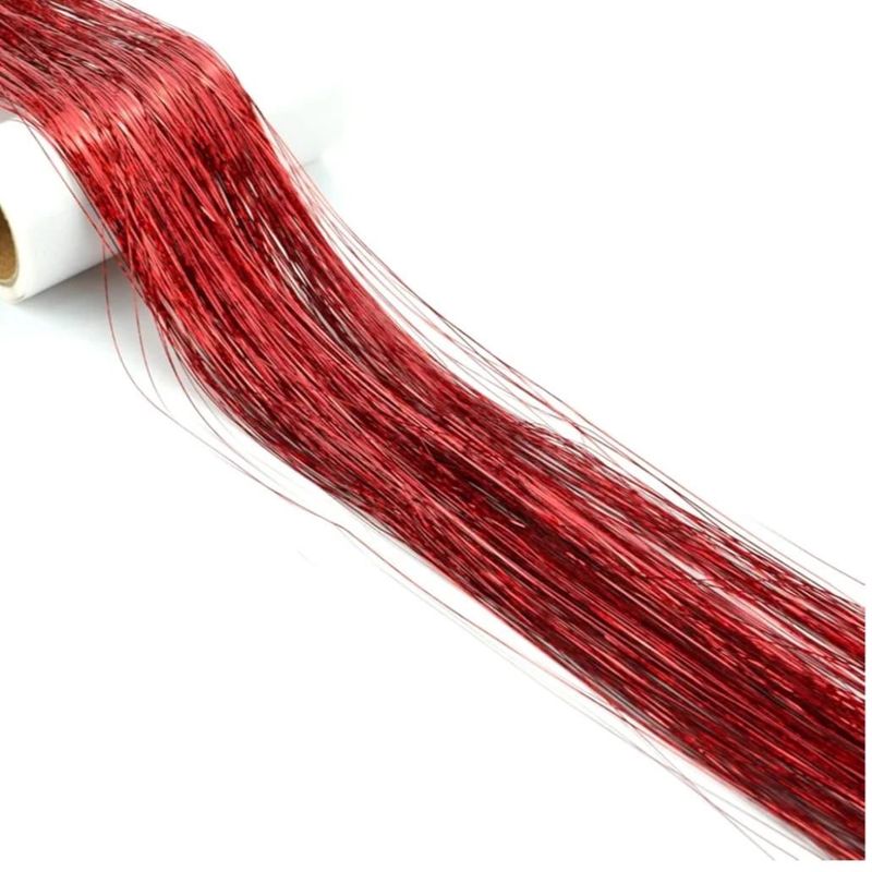 Glitter Clip Ins - 1” - Red