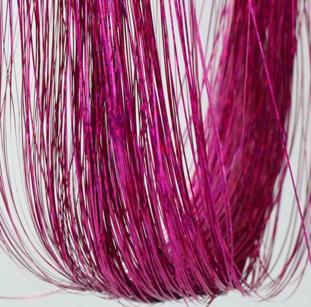 Glitter Clip Ins - 1” - Rose