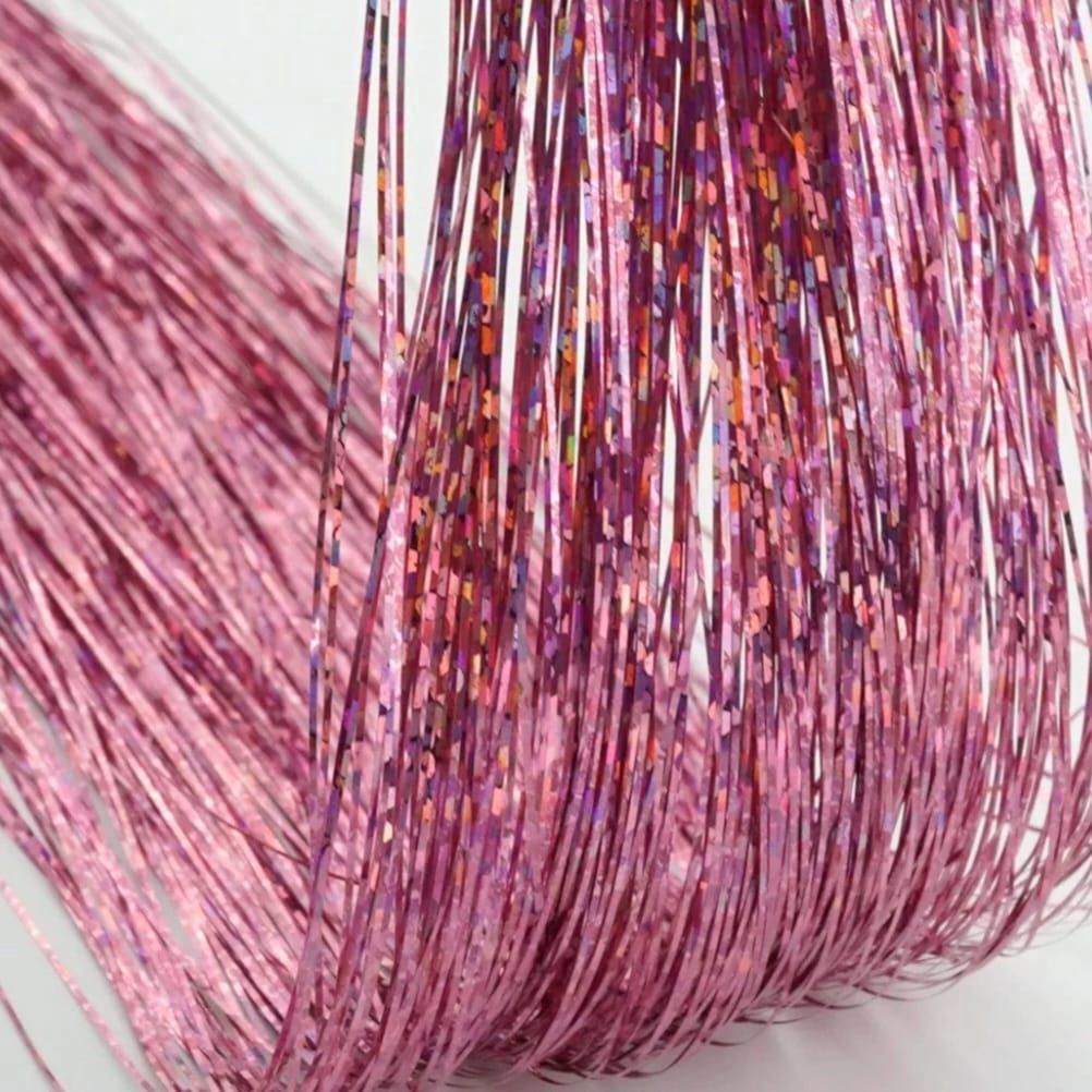 Glitter Clip Ins - 1” - Pink