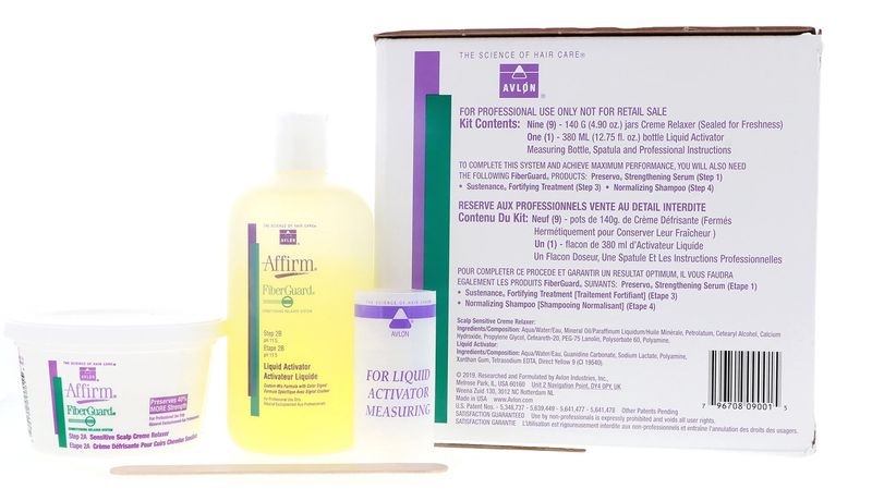 Affirm - Fibrer Guard Sensitive Scalp Relaxer - 9 Pack Kit