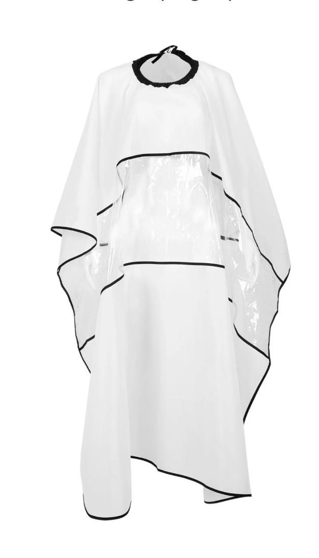 Stylist Cape - White w/Window
