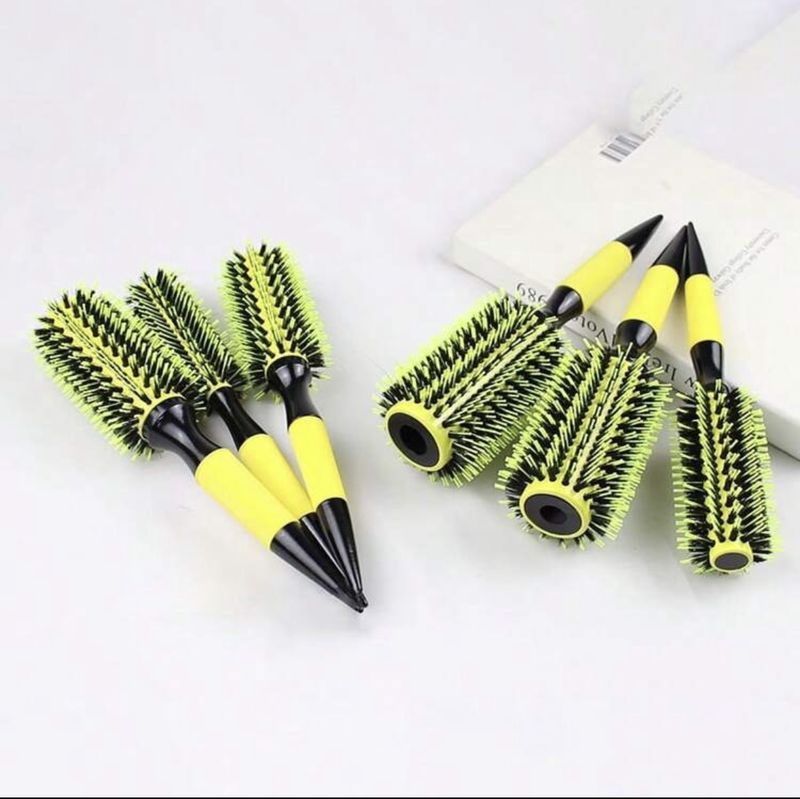 Brush - Roller Hair - Yellow/Black