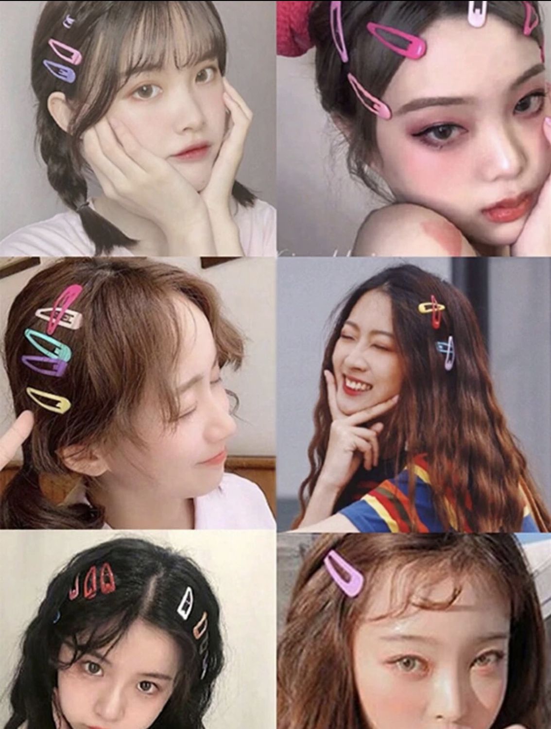 Barrettes Hair Clip - Plum