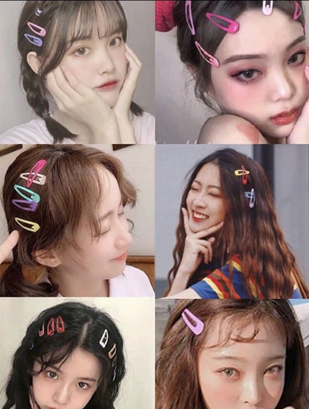 Barrettes Hair Clip - Plum