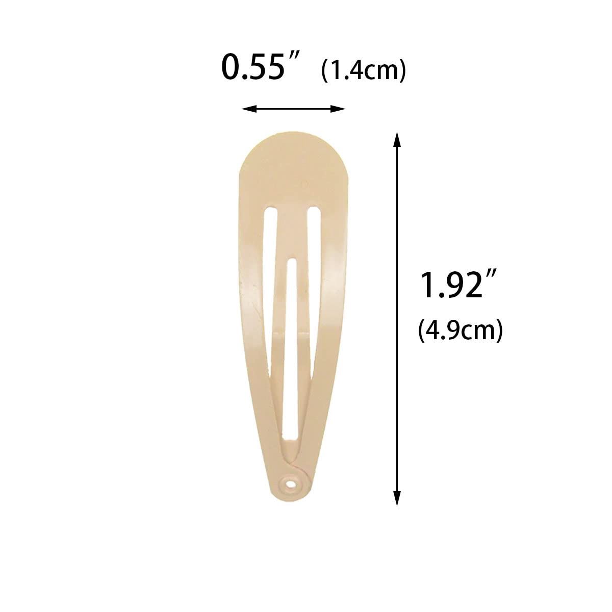 Barrettes Hair Clip - Nude