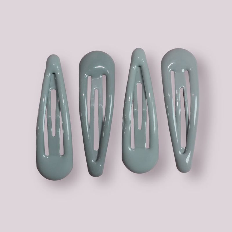 Barrettes Hair Clip - Grey
