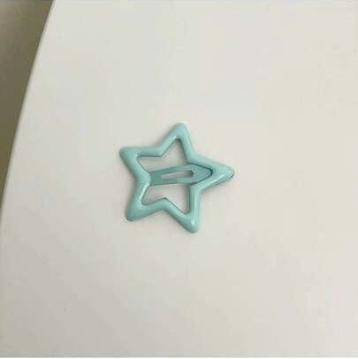 Barrette Star Hair Clip - Light Blue