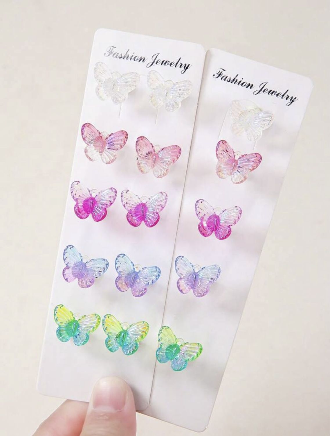 Transparent Butterfly Hair Clip