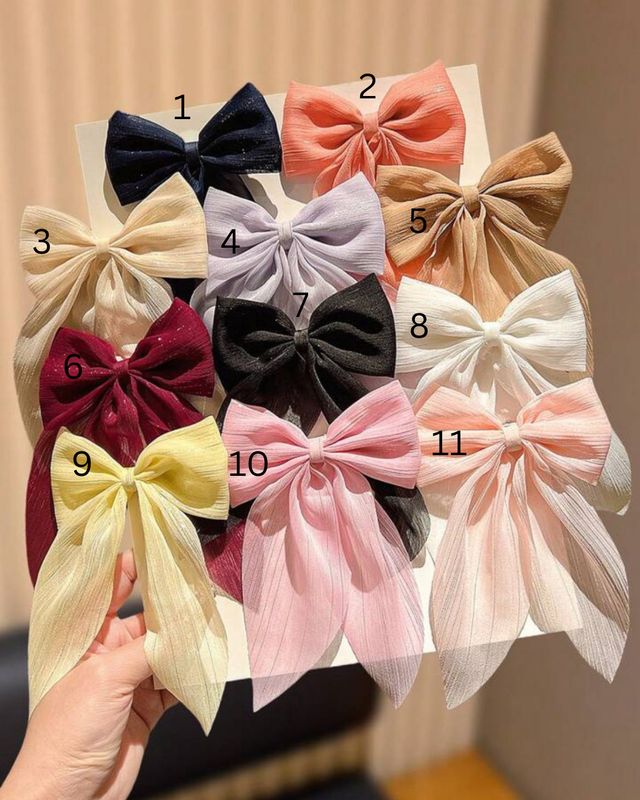 Chiffon Bow Hair Clip