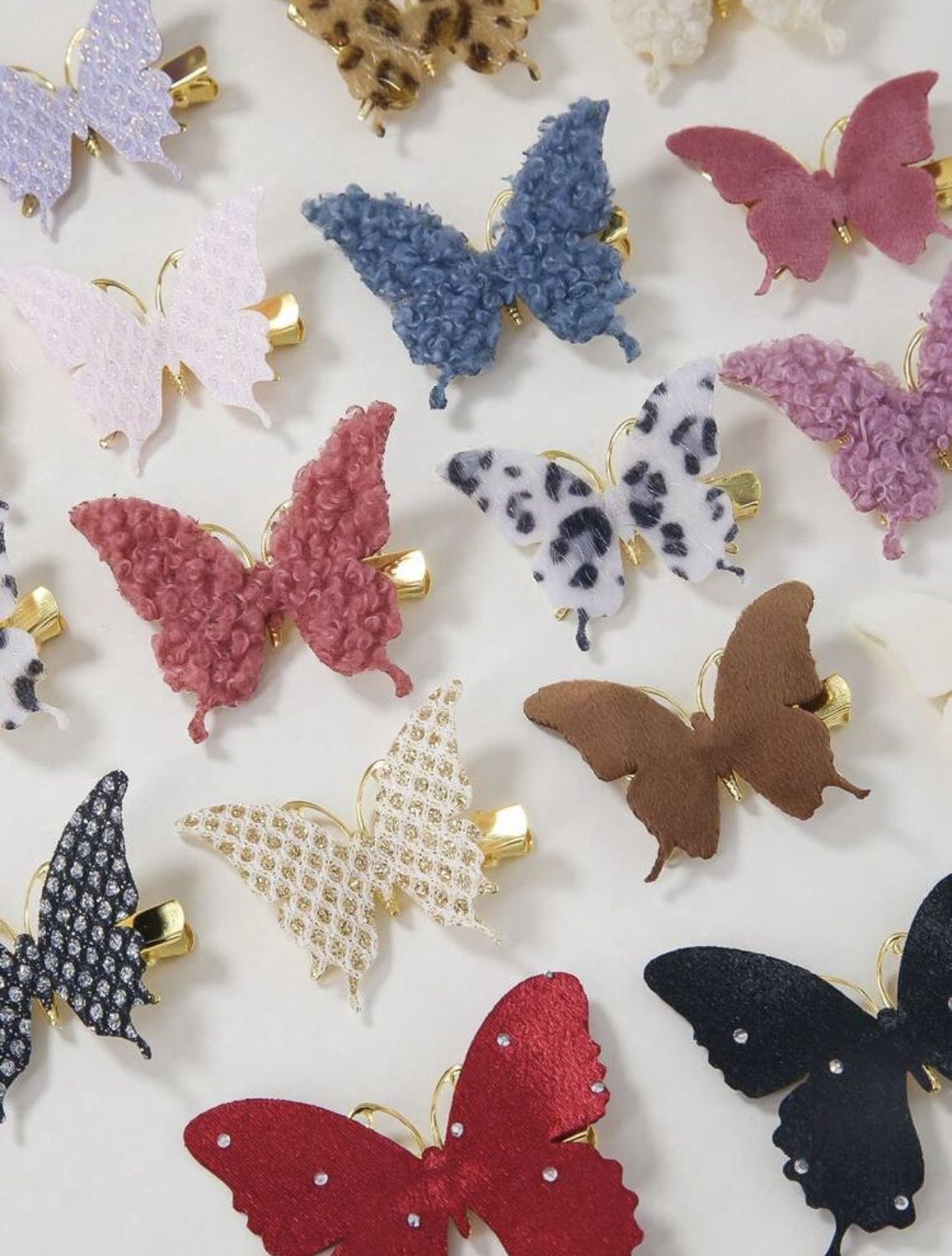 Fabric Butterfly Hair Clip