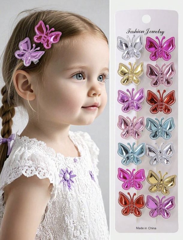Chrome Butterfly Clip