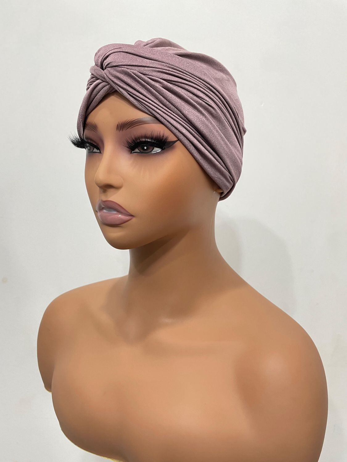 Turban Wrap w/Pearls - Lavender